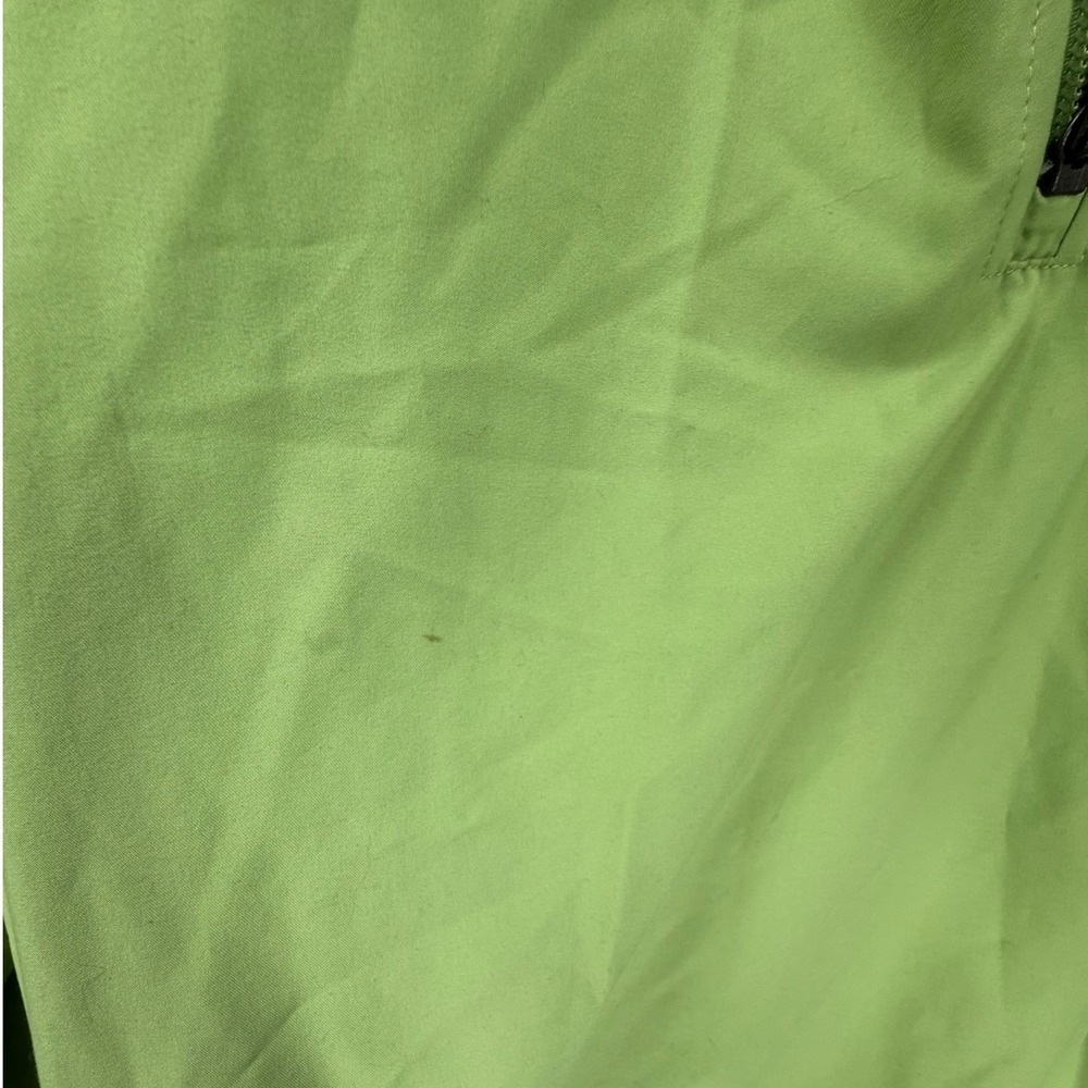 Adidas Mens ClimaProof Wind Quarter Zip Windbreaker Jacket Lime Green Large - Picture 7 of 11